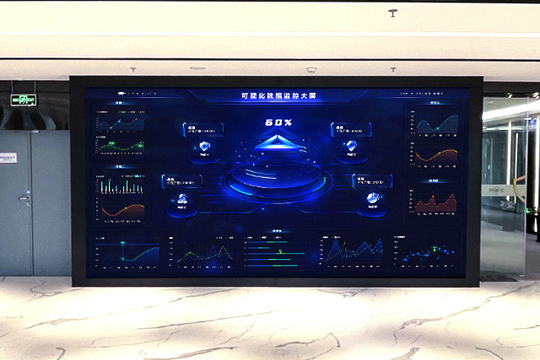 多宝电竞P1.25小间距LED屏助力安盾网打造高科技展厅