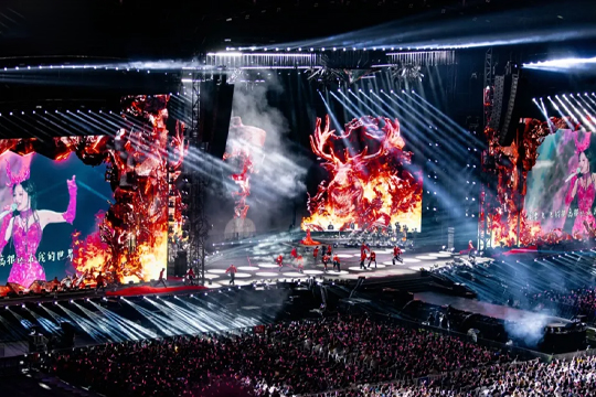 天后回归！多宝电竞LED巨幕助力张韶涵打造梦幻舞台，唱响哈尔滨！